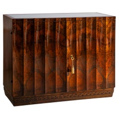 Art Deco Sideboard with Wavy Front, attributed to Osvaldo Borsani
