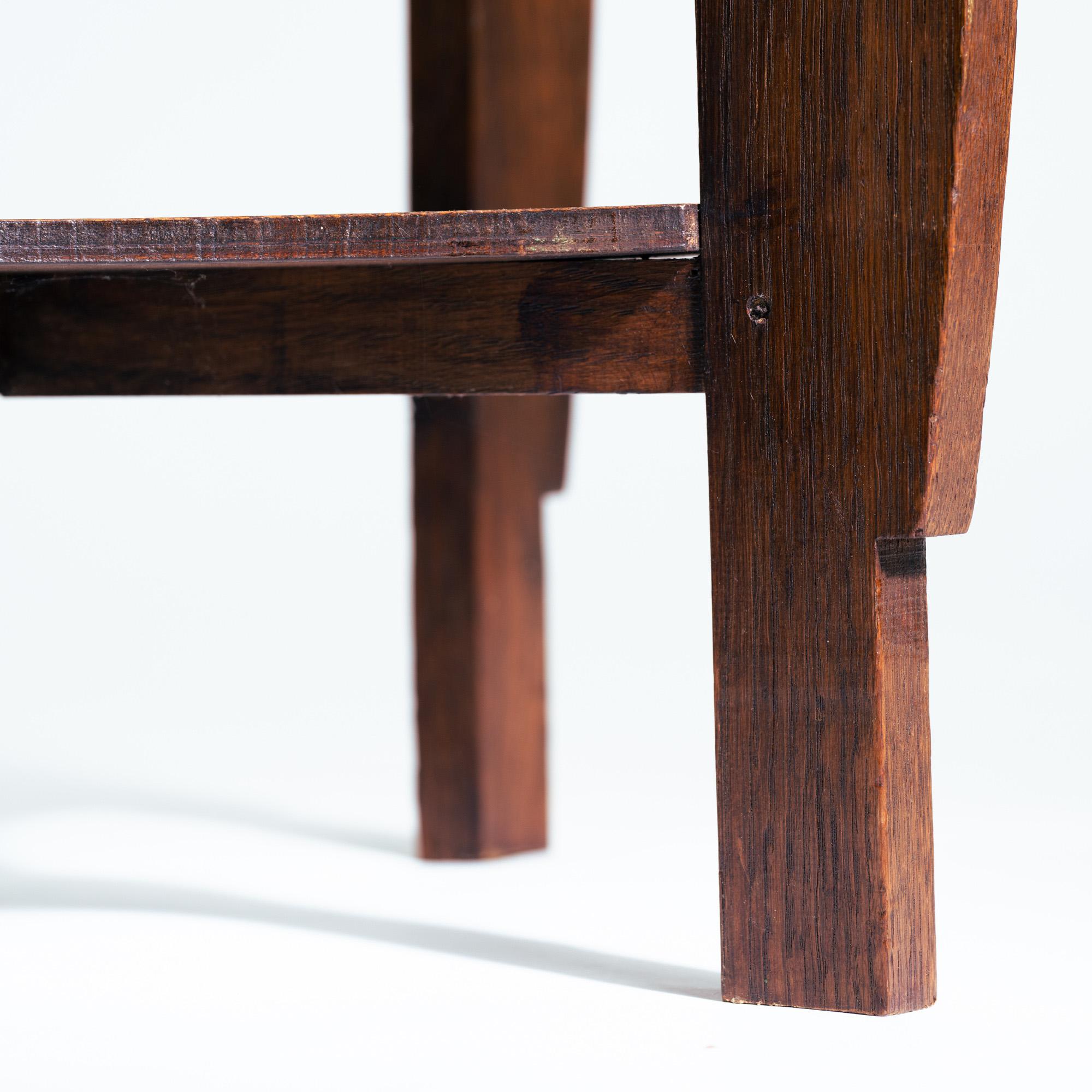 Table d'appoint Art déco en Oak Oak et Wood Wood Wood, Pays-Bas, années 1920 en vente 1