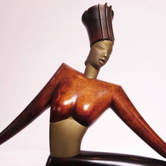 Art Deco Sier Kunst Dancer Sculpture, Austria, 1930s