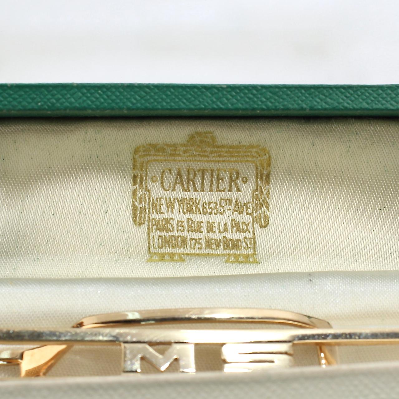 Art Deco Signed Cartier 14 Karat 