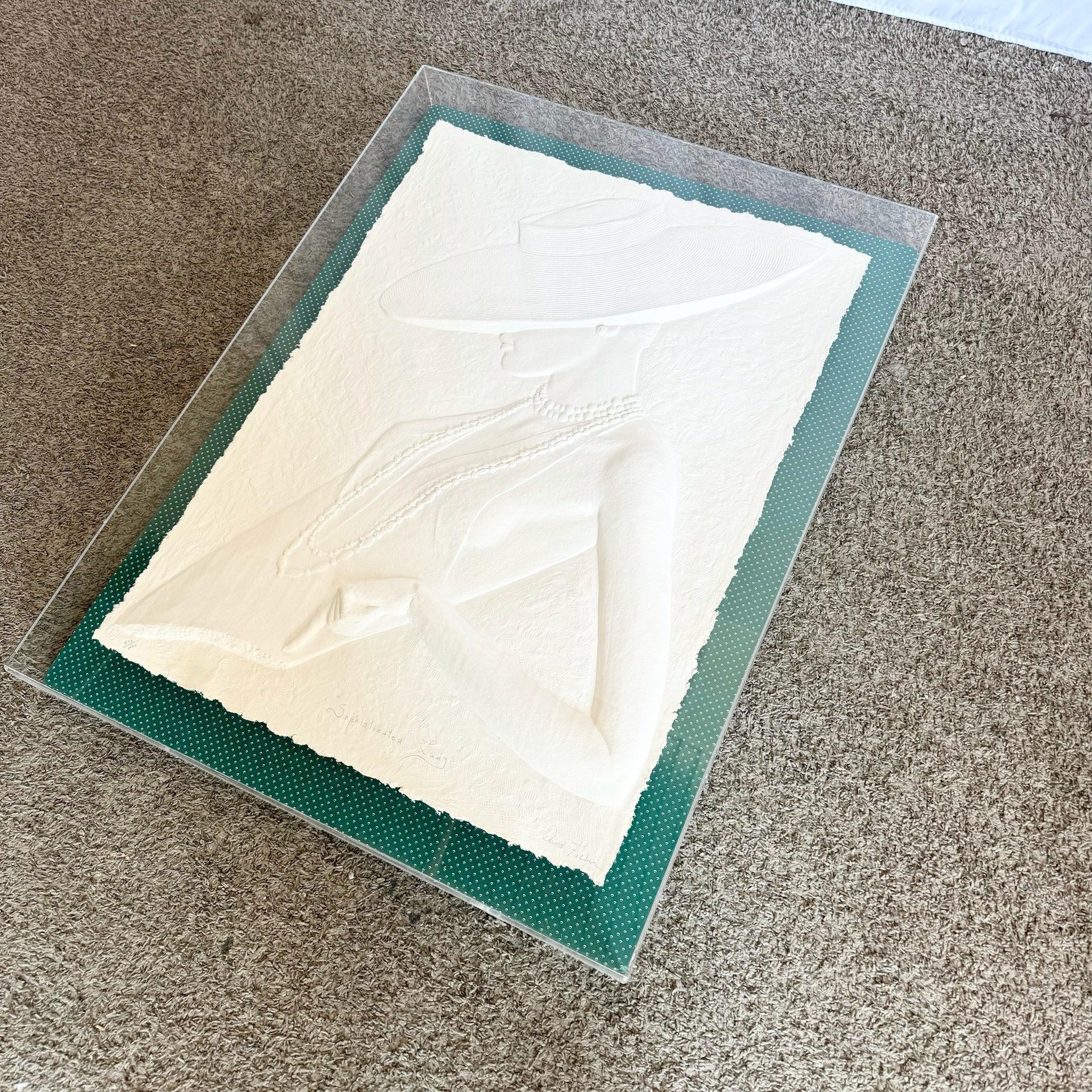 Late 20th Century Art Deco Signed Cast Paper “Sophisticated Lady” by David Fisher 516/1000 For Sale