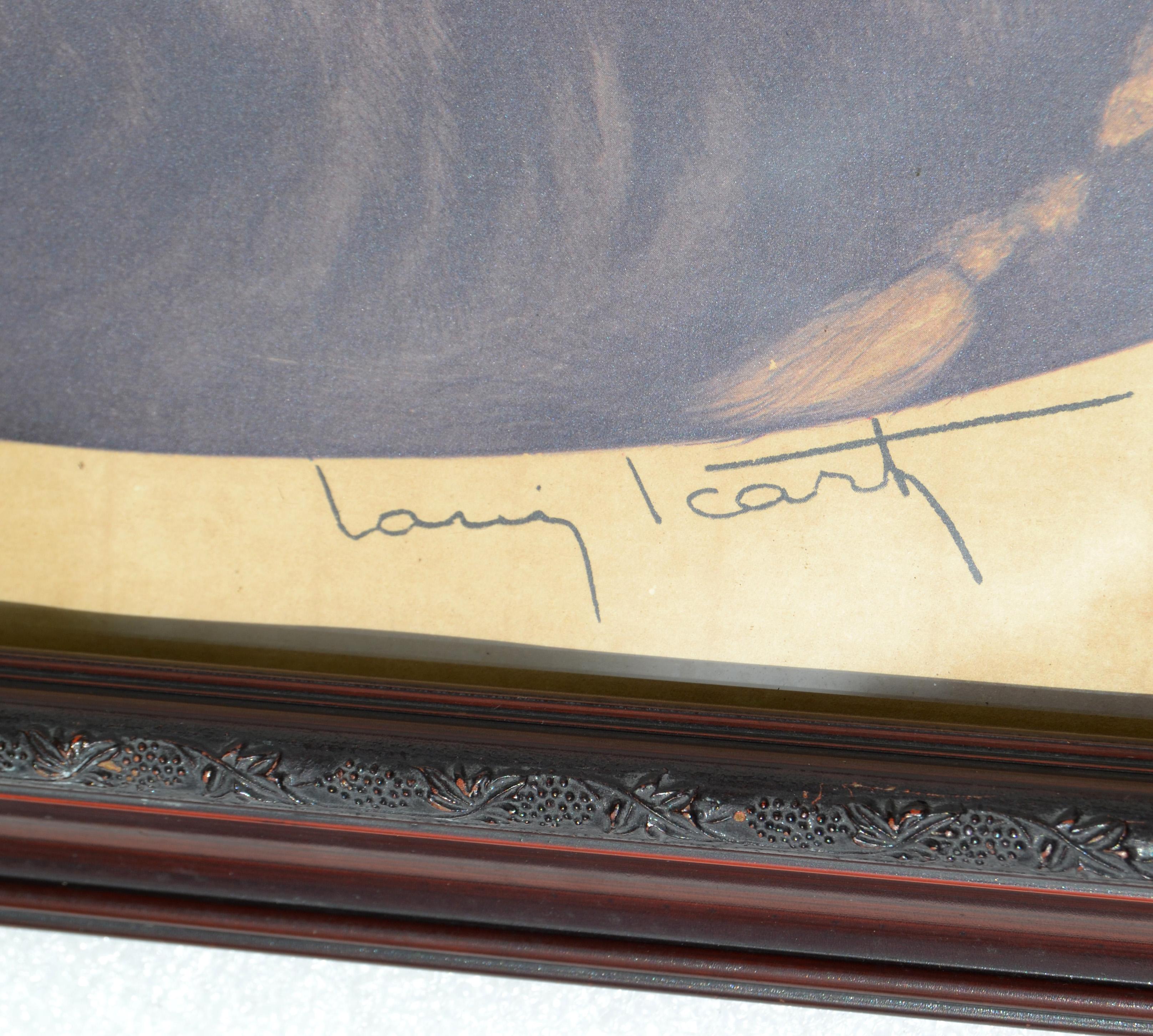 Lithographie encadrée Art Déco signée Louis Icart Paris, gravure d'une femme nue au repos  en vente 1