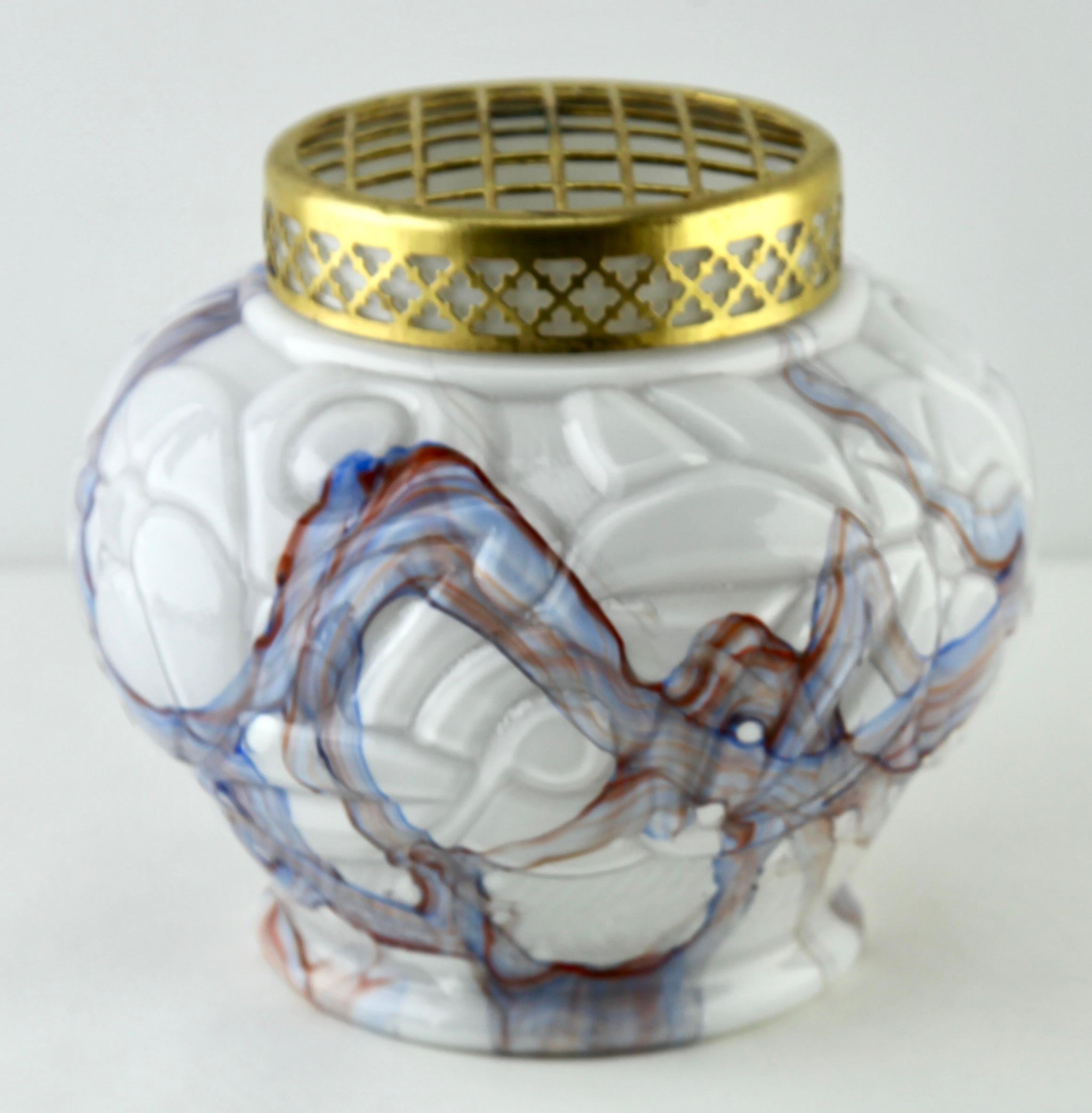 Hand-Crafted Art Deco Signed Scailmont HH Bouquetiers by Henri Heemskerk, 1886-1953 For Sale