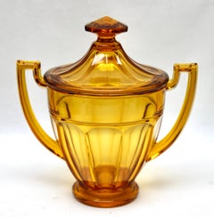 Art déco, signiert Val Saint Lambert, Luxval, Charles Graffart, 1934