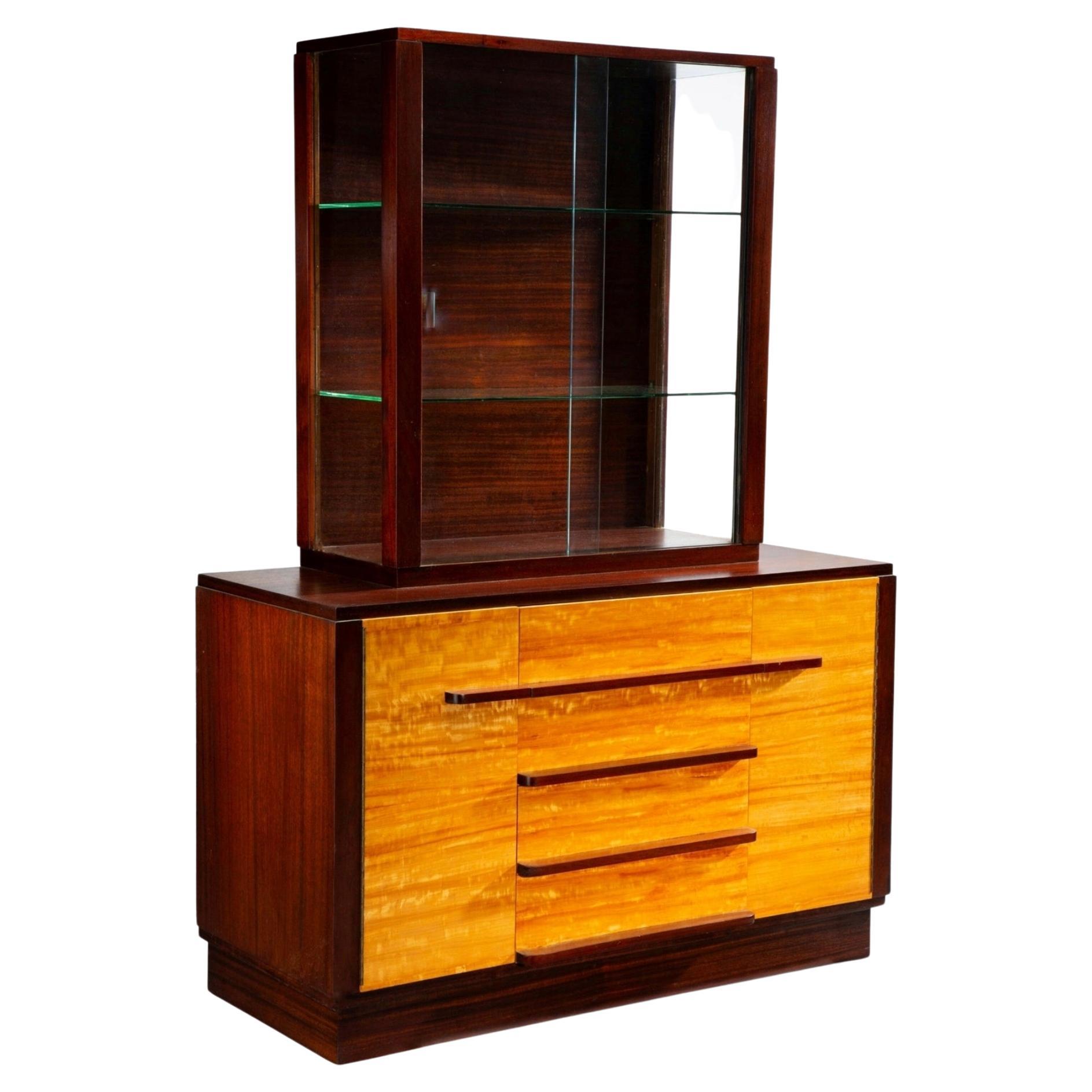 Art Deco Signed Wolfgang Hoffmann for Romweber World's Fair Display Cabinet For Sale
