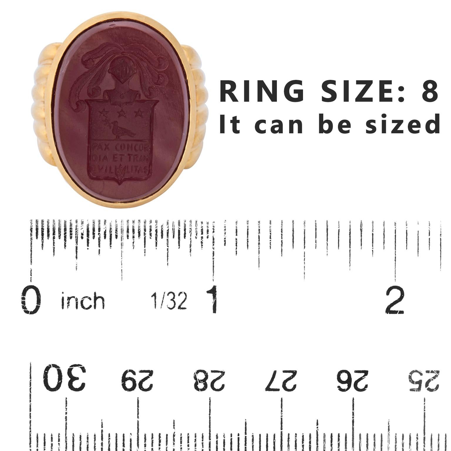 Art Deco Signet Ring For Sale 1