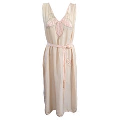 Art Deco Silk and Chiffon Slip Dress