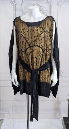 Art Deco Silk Lame Evening Tunic