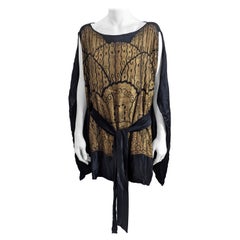 Art Deco Silk Lame Evening Tunic