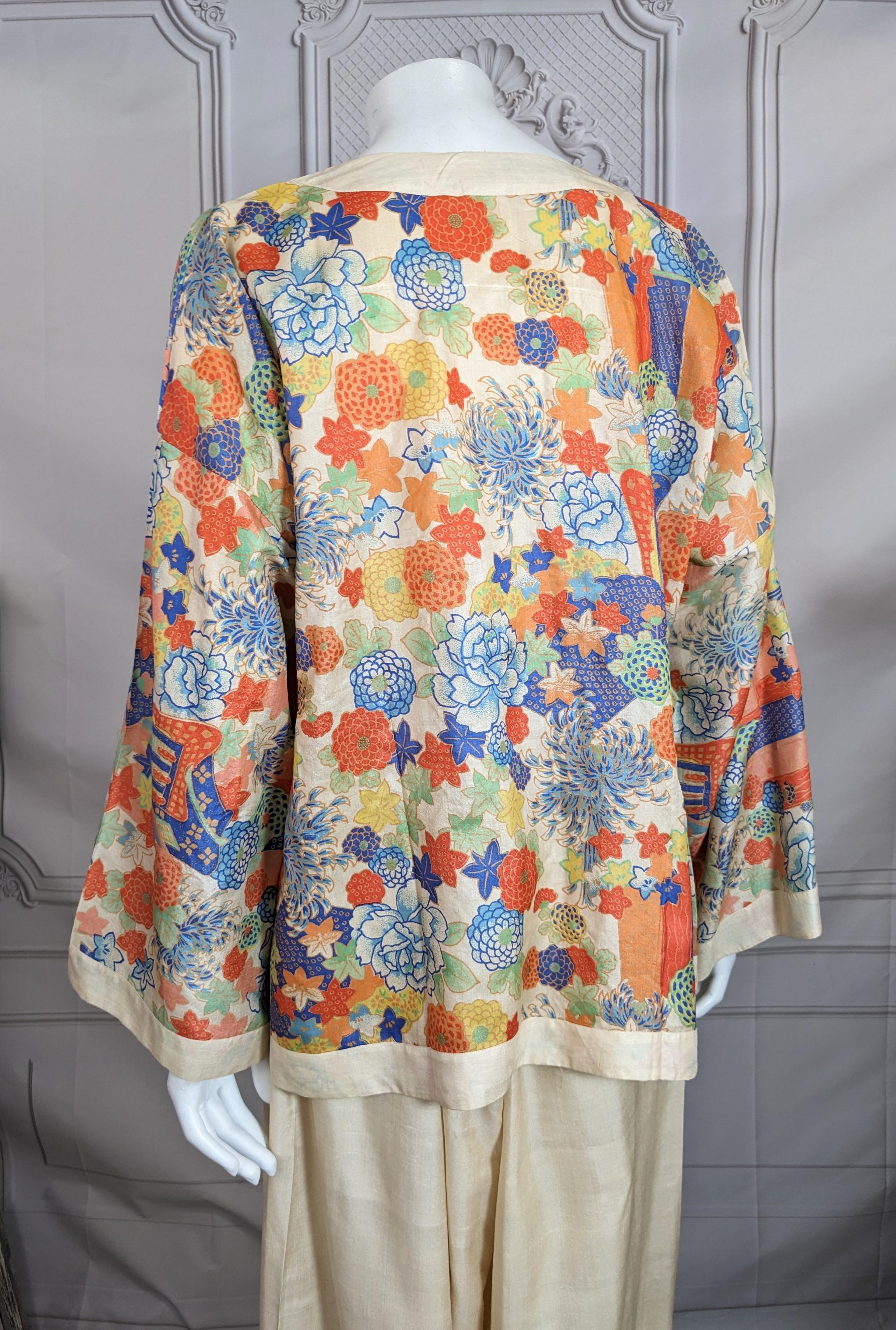Art Deco Seidenpyjama, Japan 1920er Jahre im Angebot 4
