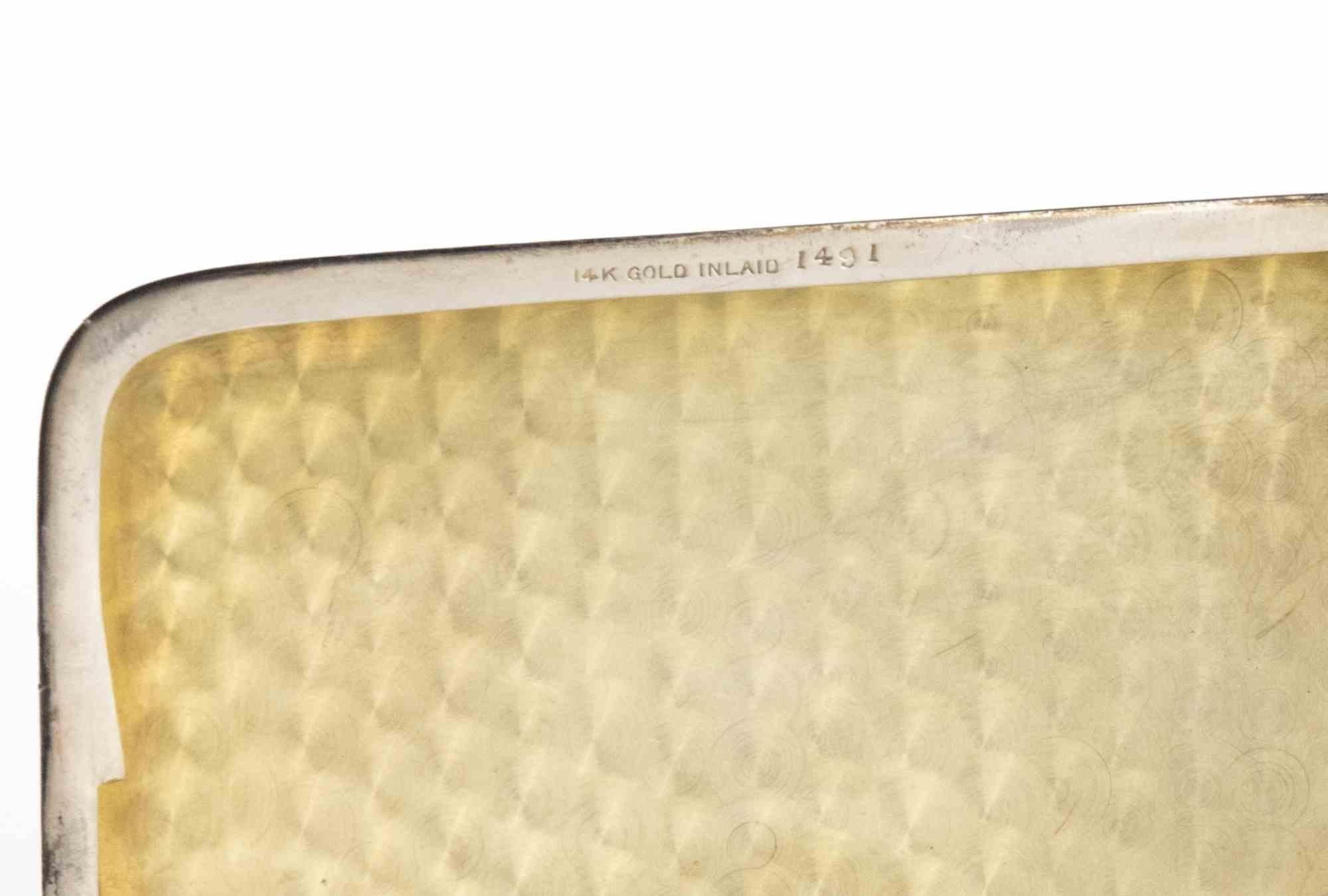 Art Deco Silver and Gold Cigarette Case by Wise & Son, 1930s For Sale 2