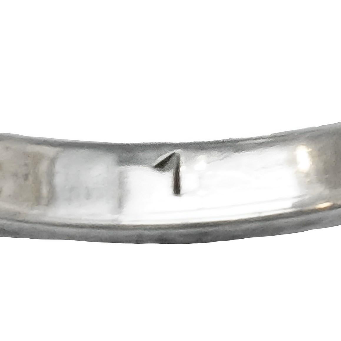 Women's or Men's Art Deco Silver and Marcasite Flower Ring circa 1930s For Sale