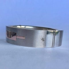 Bracciale Art Deco in argento e oro rosa