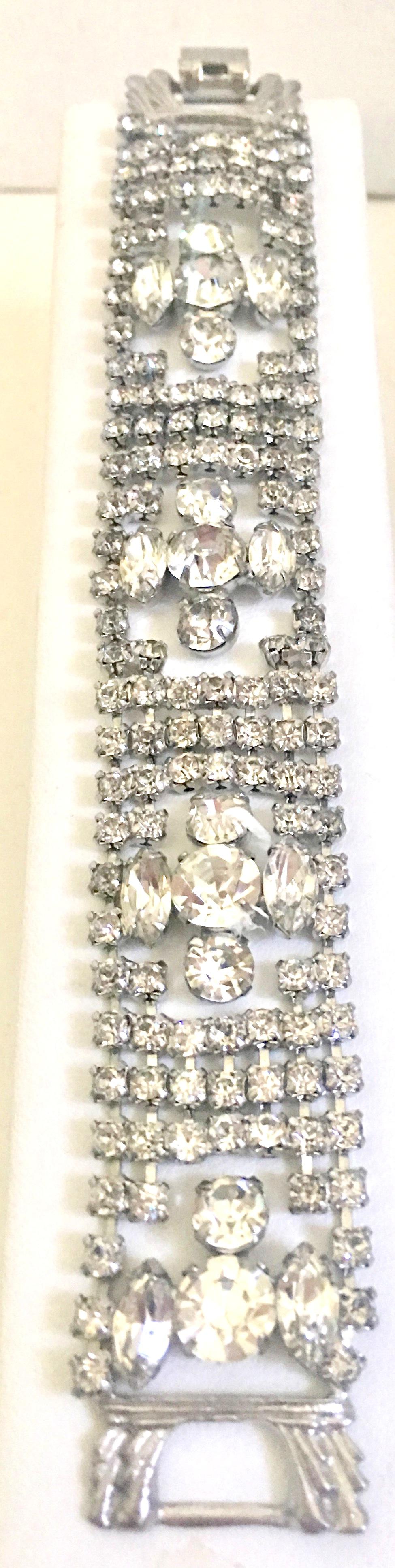 art deco rhinestone bracelet