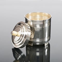 Boîte à biscuits Art Déco en argent, 1937