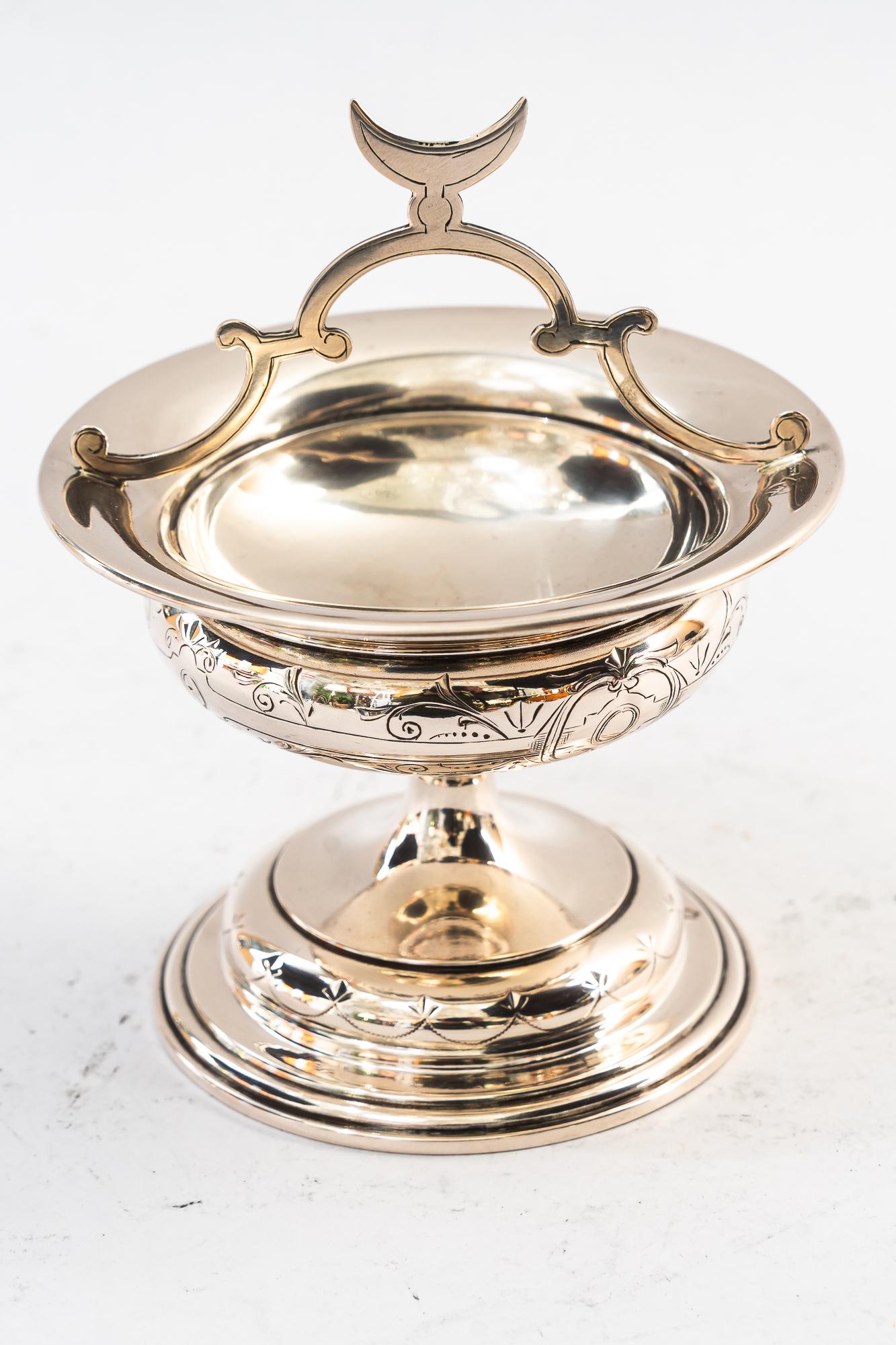 Début du 20ème siècle Bol en argent Art Déco des années 1920 en vente