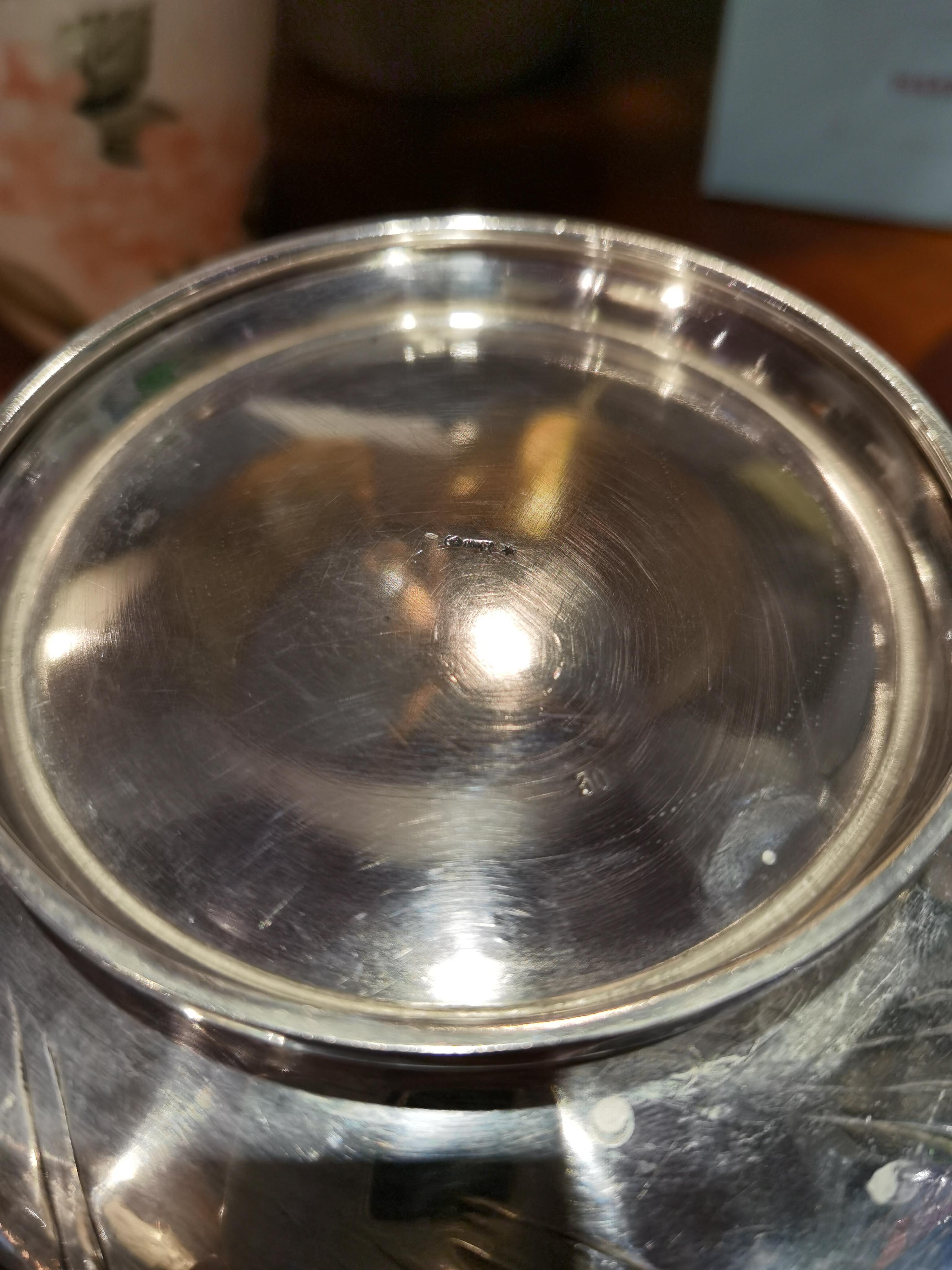 Hand-Crafted Art Deco Silver Bowl
