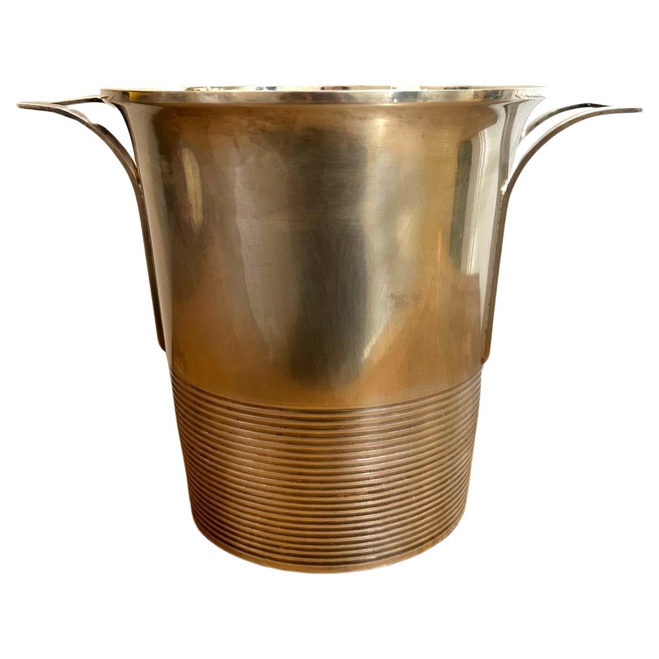 Art deco silver bucket 