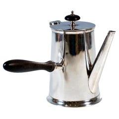 Art Déco Silver Chocolate Pot, By William Hutton & Sons, Sheffield, 1929-1930