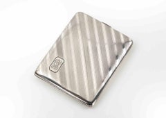 Art Deco Silver Cigarette Case, 1930s