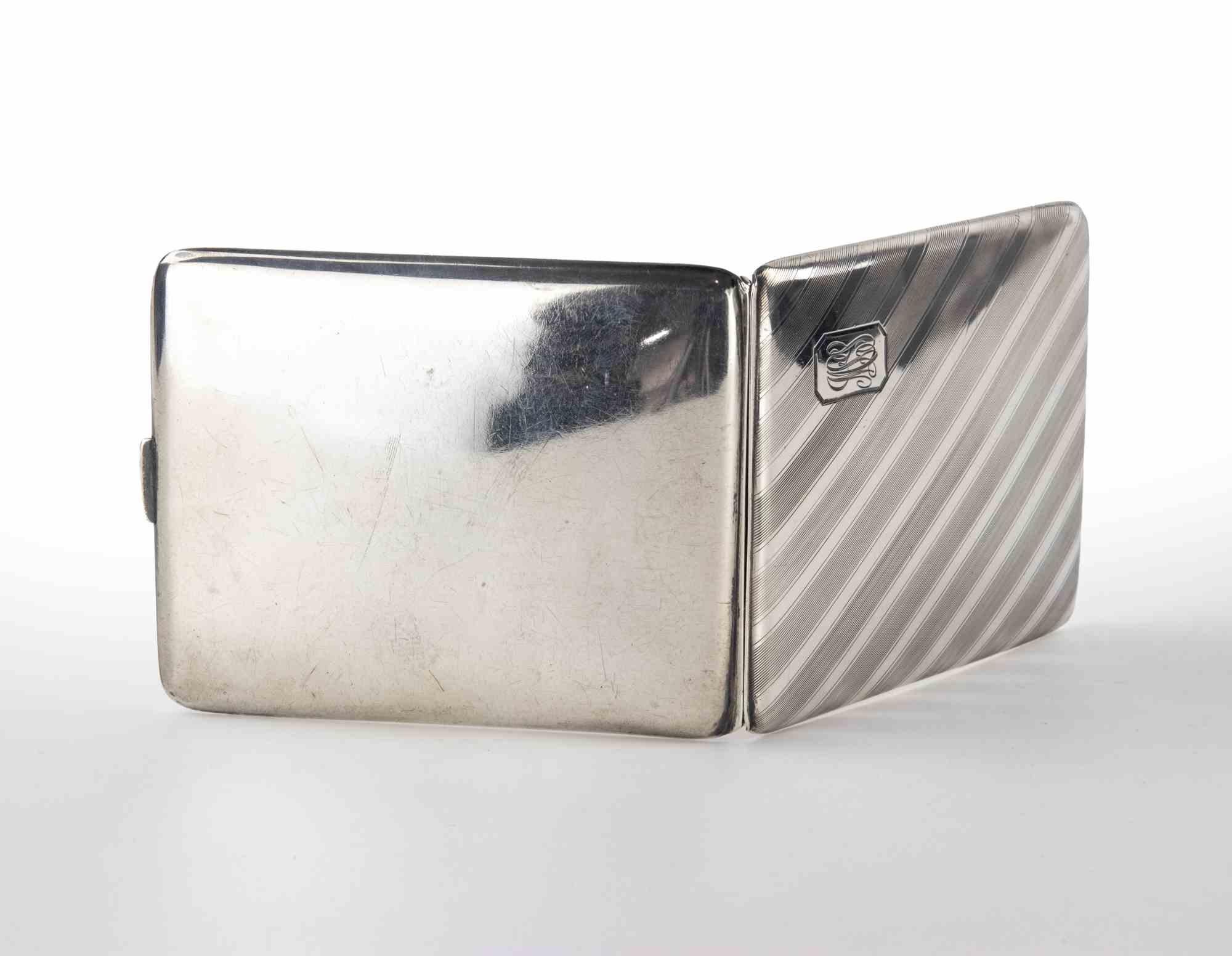 Etui à cigarettes en argent Art Déco, années 1930 Bon état - En vente à Roma, IT