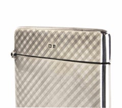 Art Deco Silver Cigarette Case by Deakin & Francis, 1930s