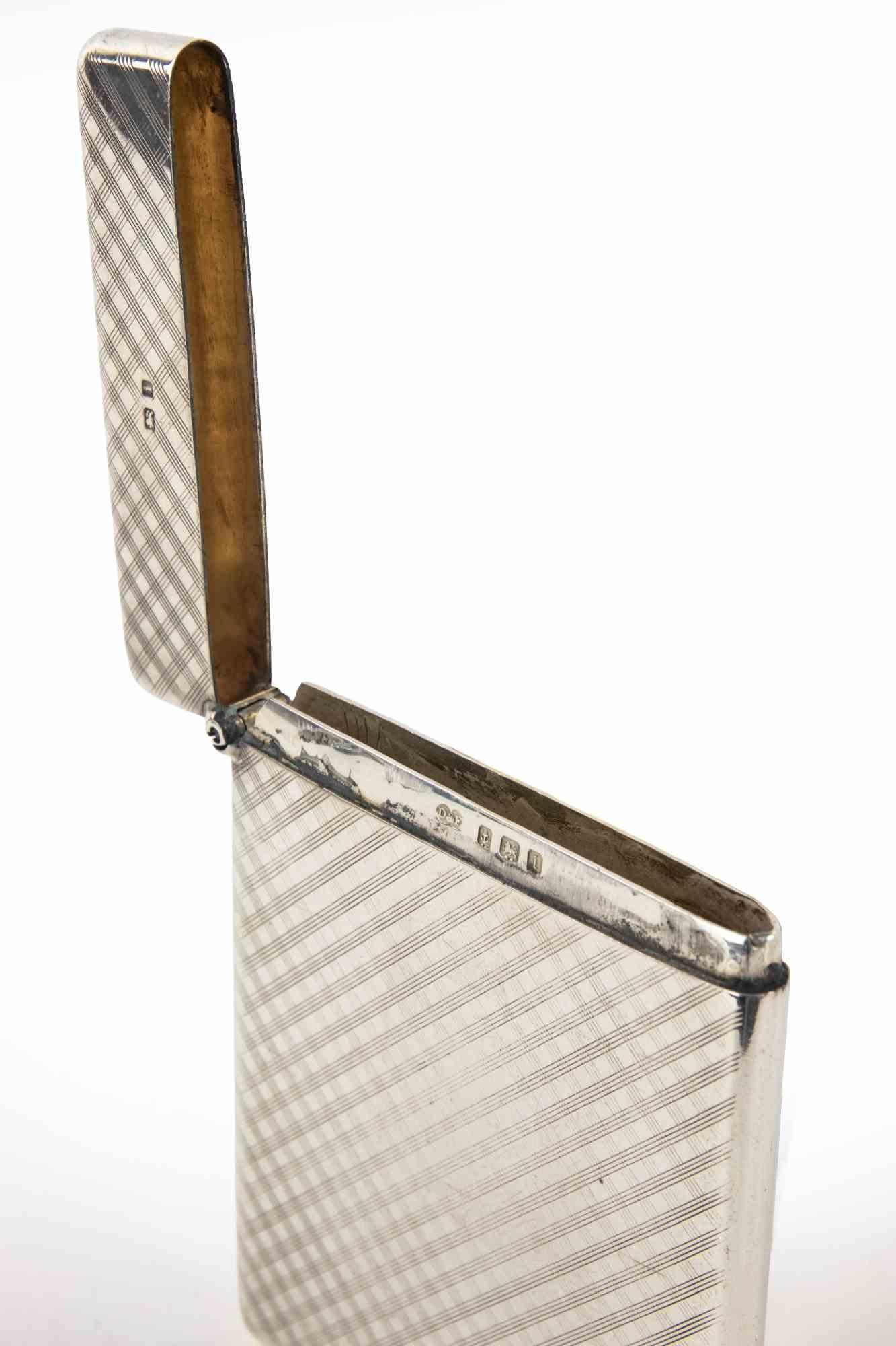 Art Deco Silver Cigarette Case by Deakin & Francis, 1930s (Britisch) im Angebot