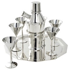 Art Deco Silver Cocktail Set