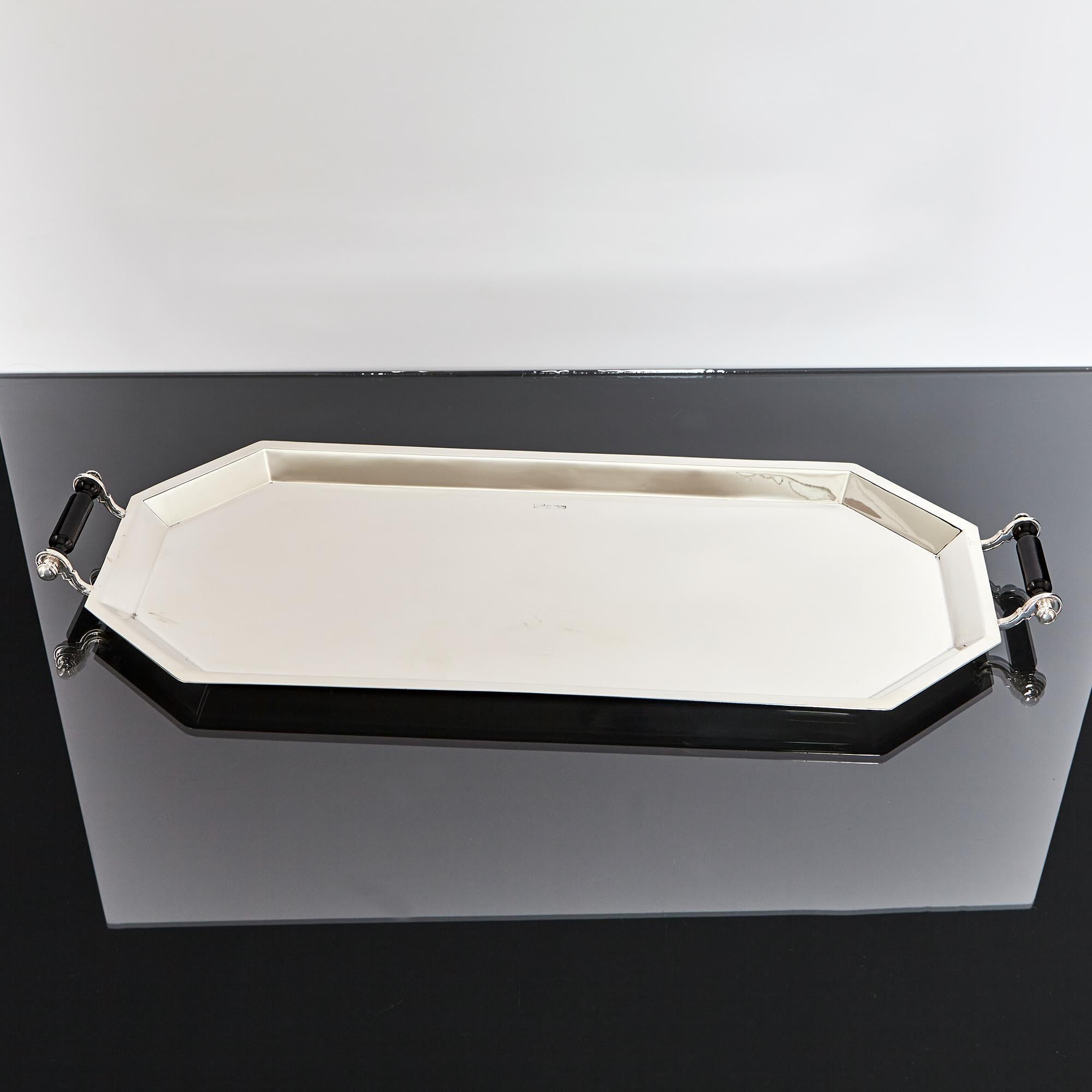 Art Deco Silver Cocktail Tray, 1939 1