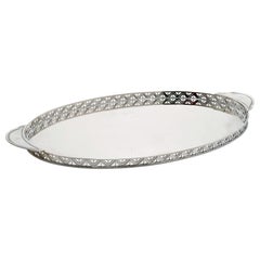 Art Deco Silver Cocktail Tray