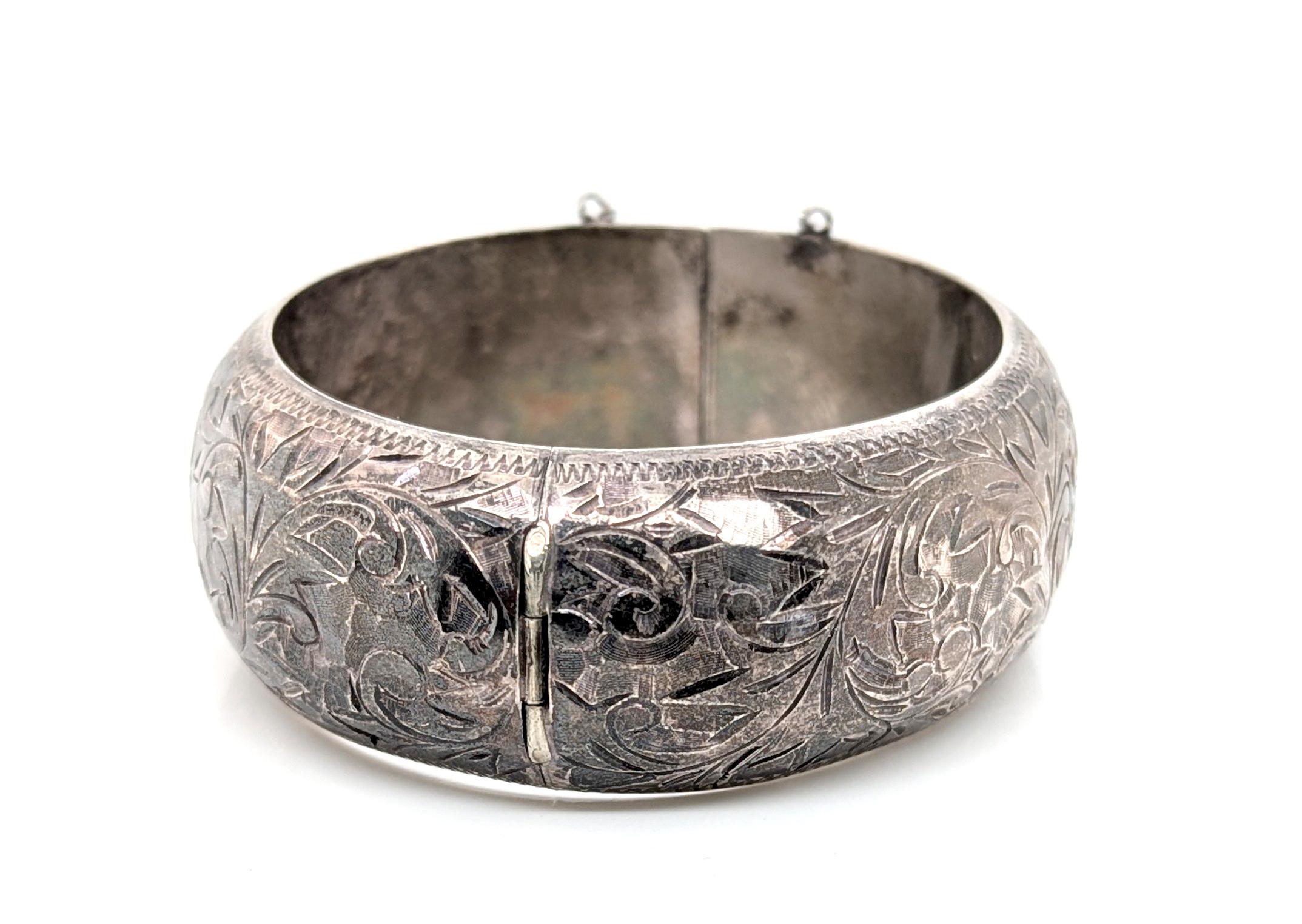 Art Déco Bracciale d'argento Art Deco 950 Argento Antico Vintage Originale 1930 in vendita