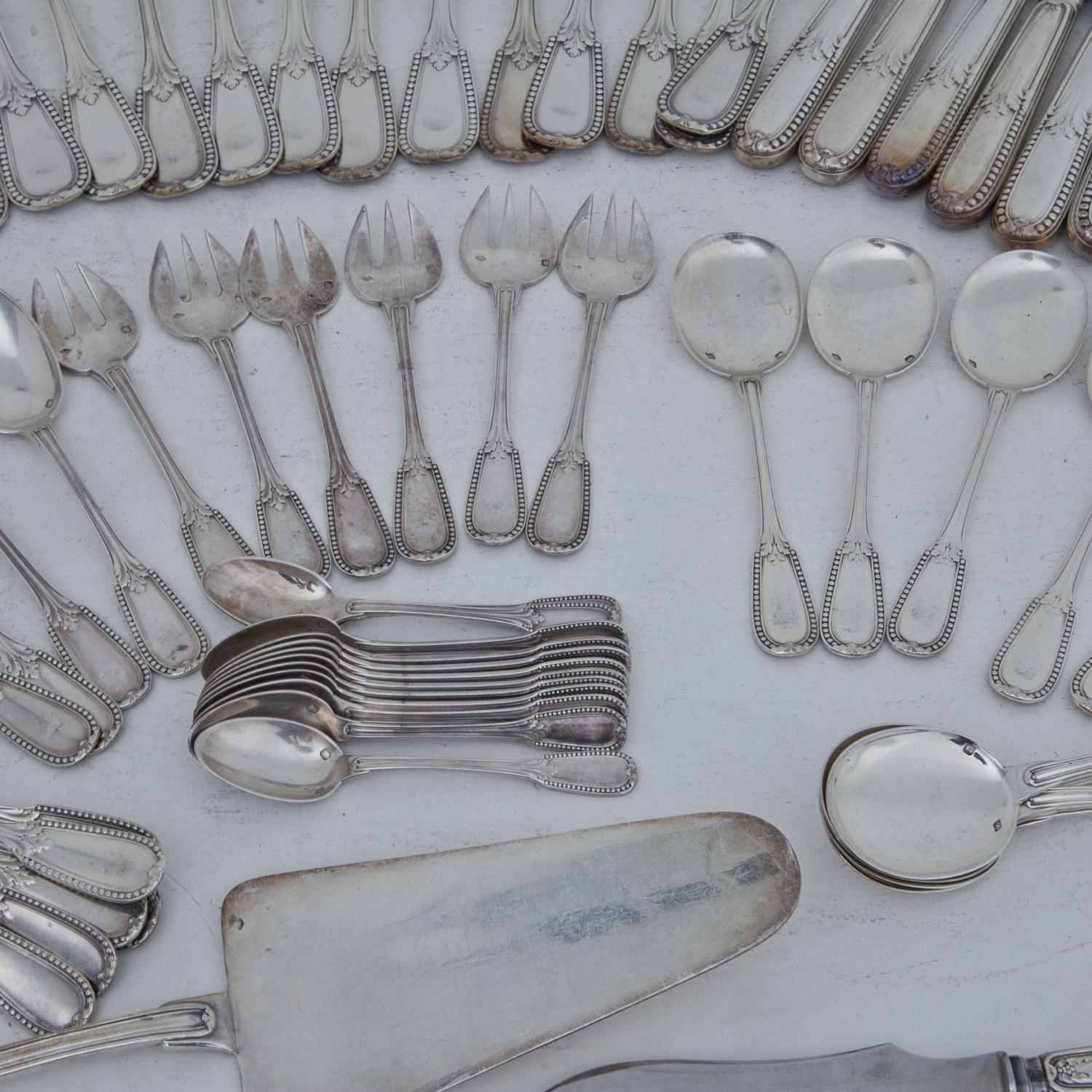 Art Deco Silver Cutlery, Emile Puiforcat, France, 1st Half 20th Century 8