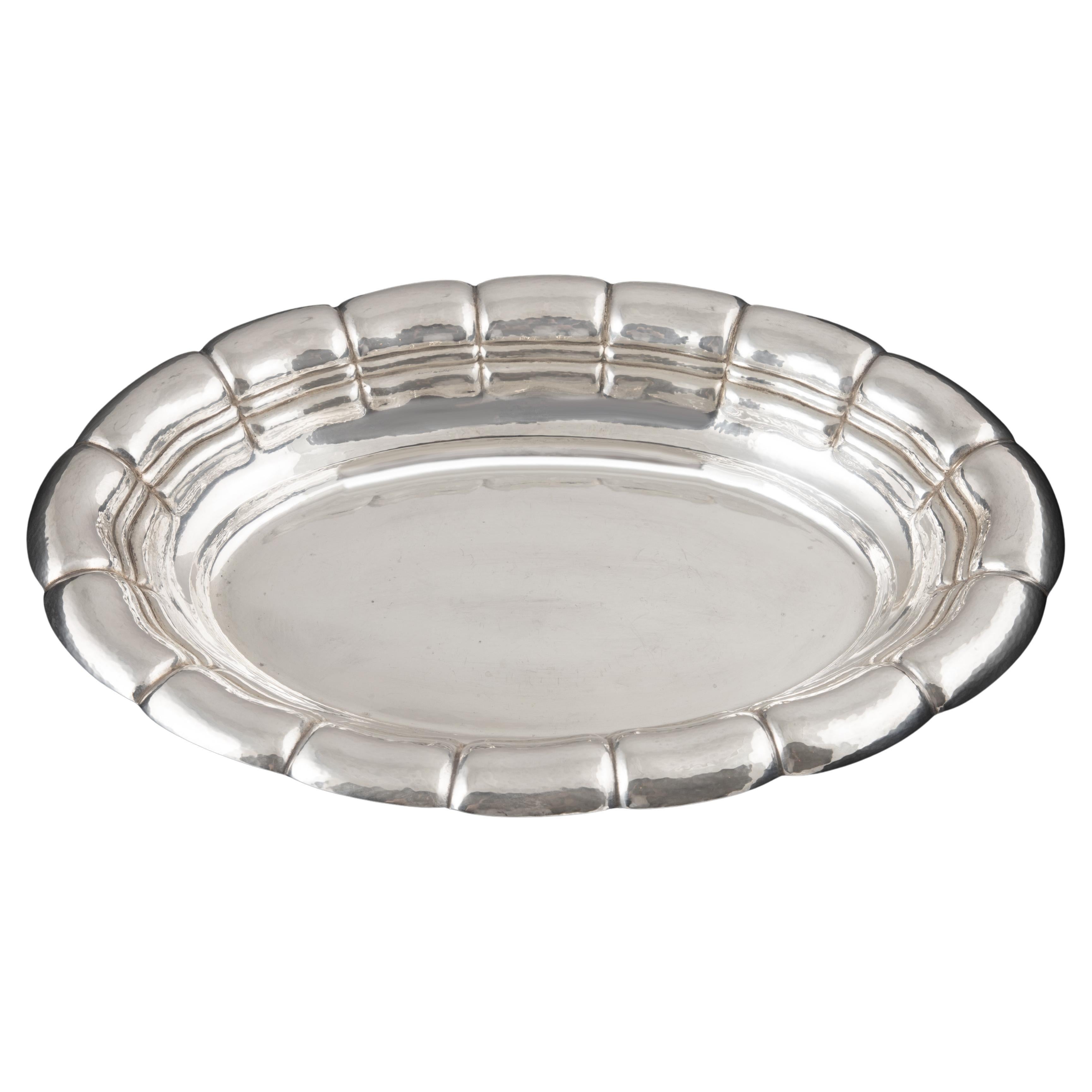 Art Deco Silver Dish by Roelof Citroen For Sale