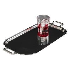 Art Deco silver drinks or tea tray