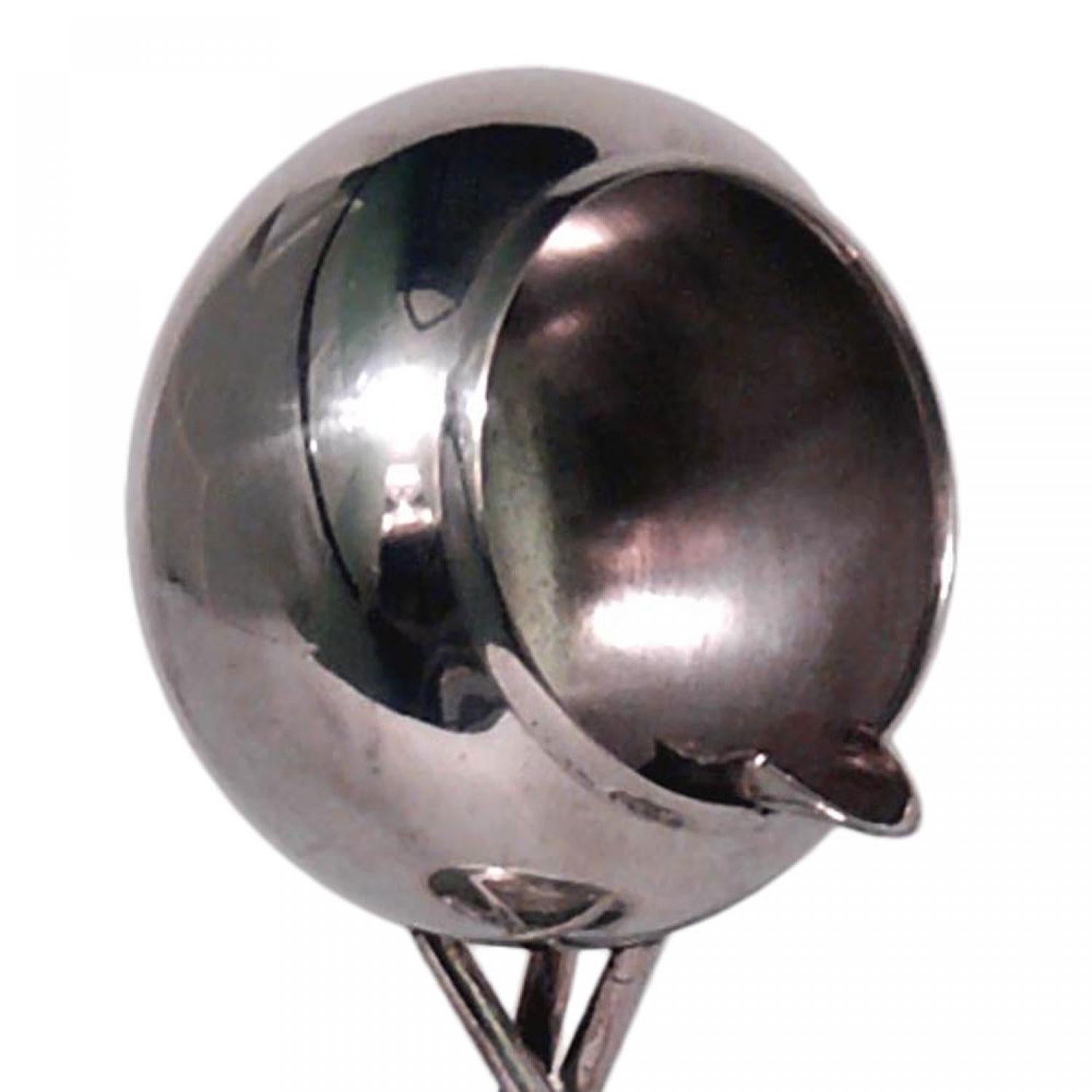 Britannico Posacenere da golf in argento Art Deco in vendita