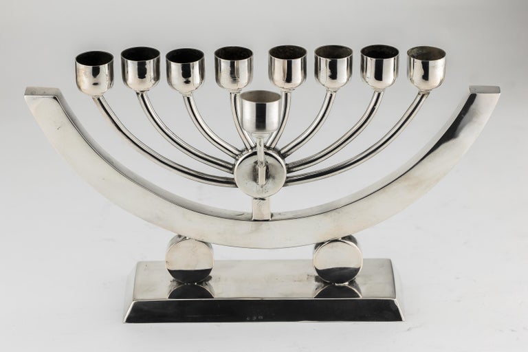 Early 20th Century Polish Art Deco Silver Hanukkah Lamp Menorah at 1stDibs jb's furniture