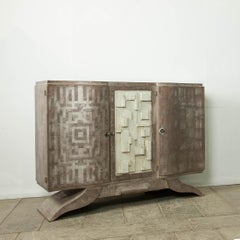 Art Deco Silber Blatt Credenza