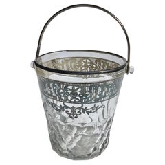 Art Deco Silver Overlay Ice Bucket