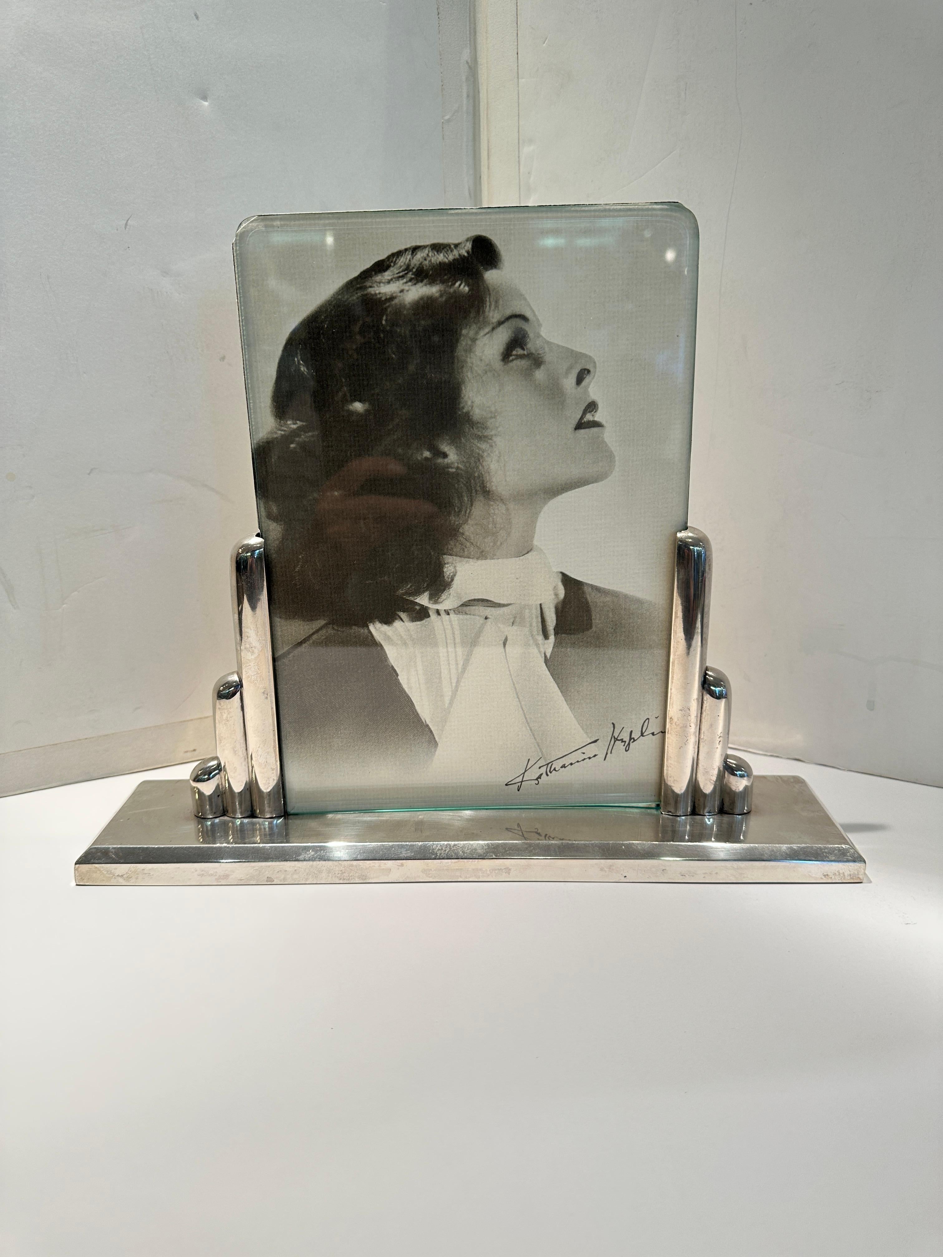 Art Deco Sterling Silver Picture Frame For Sale 2