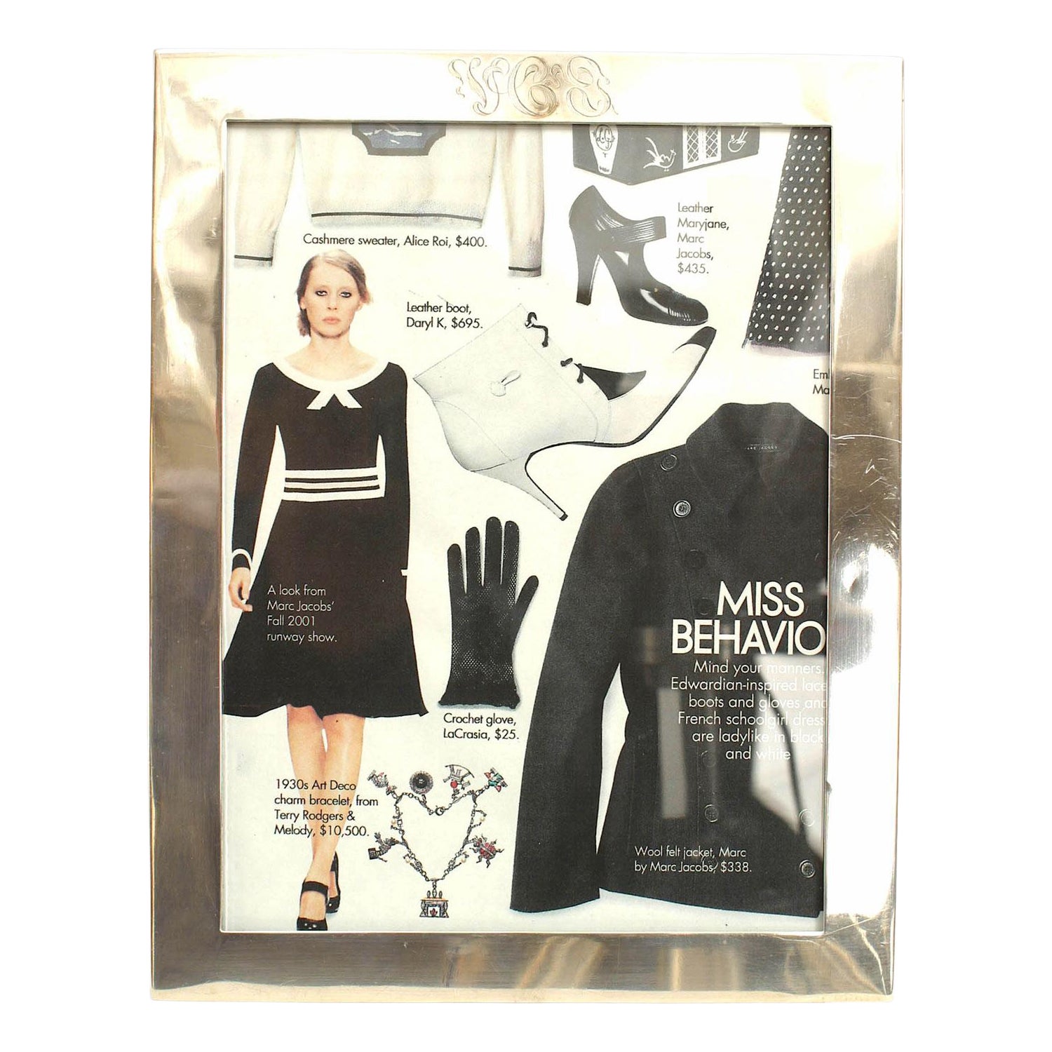 Art Deco Silver Picture Frame For Sale