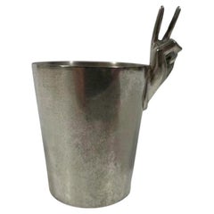 Art Deco Silver Plate "2 Finger" Spirit Measure / Jigger by Napier Silver Co.