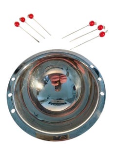 Art Deco Silver Plate and Bakelite Olive Compote and Pick Set by Napier