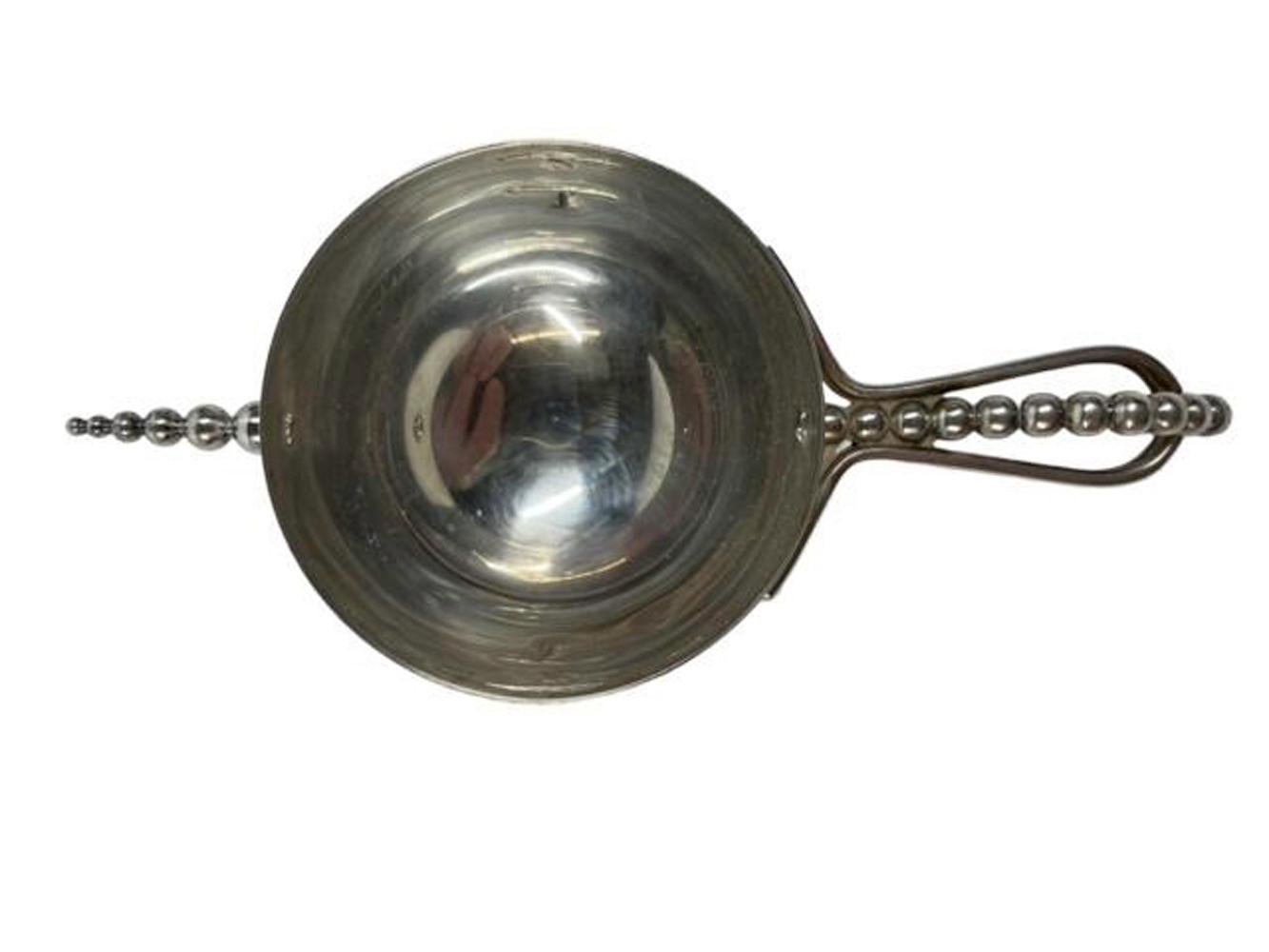 American Art Deco Silver Plate Bottom Up / Roll Over Jigger / Spirit Measure by Napier