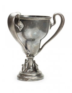 Art Deco Silver Plate Bowling Trophy