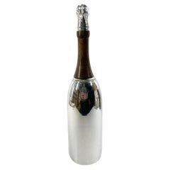 Antique Art Deco Silver Plate Champagne Bottle Cocktail Shaker by James Deakin & Sons