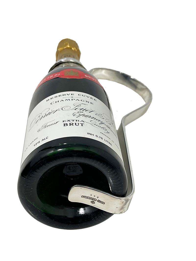 XX secolo Portabottiglie per champagne in argento Art Deco di Elkington per KHL, 1912-1936 in vendita