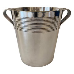 Art Deco Silver Plate Champagne Bucket by E. Potfer