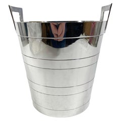 Art Deco Silver Plate Champagne Bucket / Wine Bucket by Walker & Hall