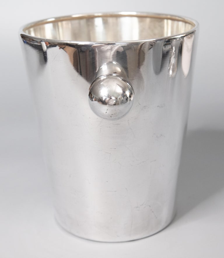 Art Deco Silver Plate Champagne Ice Bucket Wine Cooler For Sale at 1stDibs