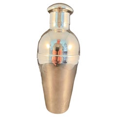Coctelera Art Decó de plata tipo Cobbler de Wiskemann, Bélgica